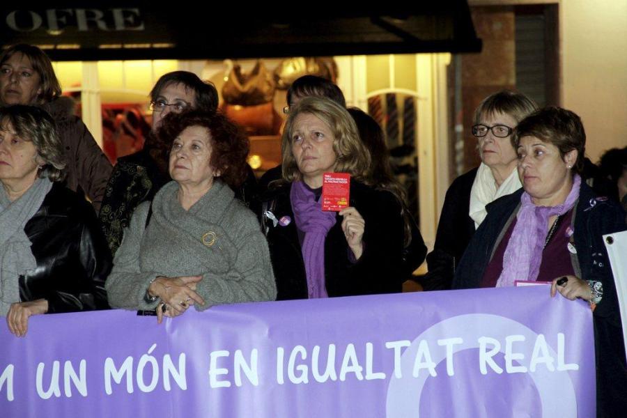 Els clams que se sentiren en la manifestació proposaven un món igualitari i respectuós amb la dona.
